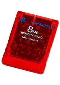 Carte Mémoire Pour PS2 / Playstation 2 8MB Officielle Sony - Rouge Transparente